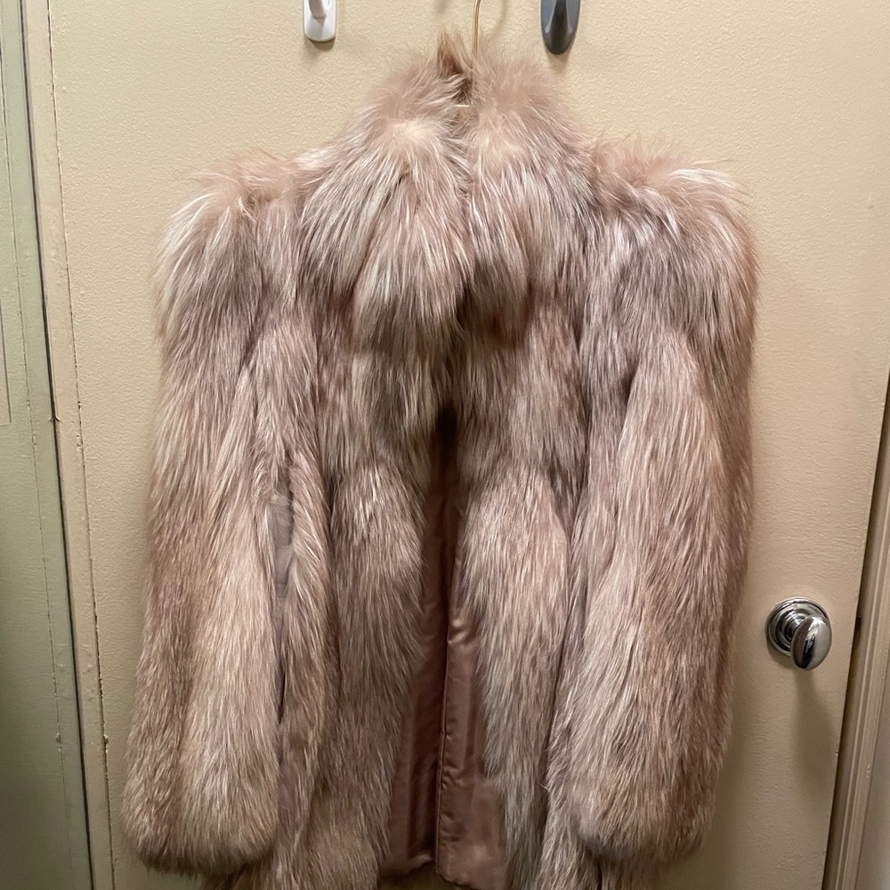 Silver Fox Fur Coat